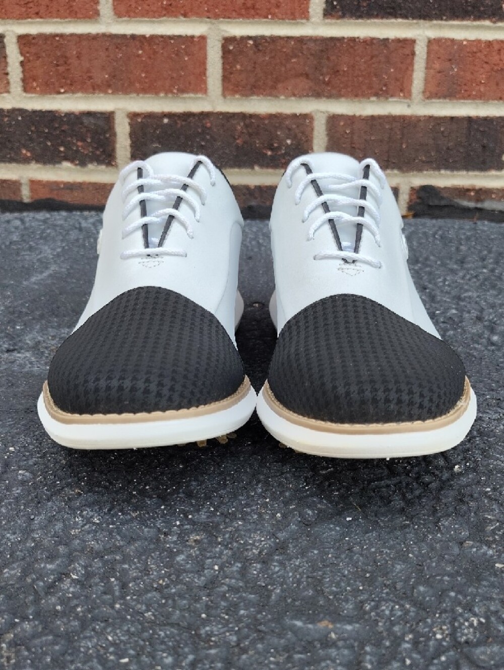 FootJoy White and Black Women's Athletic Golf Shoes - Picture 5 of 6